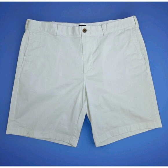 NWT J Crew 9" Flex Chino Short White Style H5020 Men's 38 - Picture 2 of 9